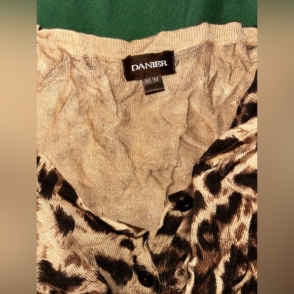 Danier leopard print cardigan - Picture 2 of 3